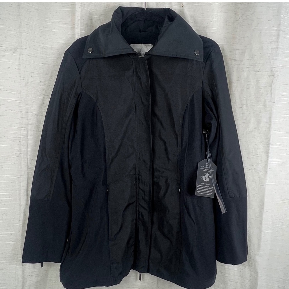 Anatomie NWT City Slick travel utility jacket. Black. Full Zip. Women's Large
